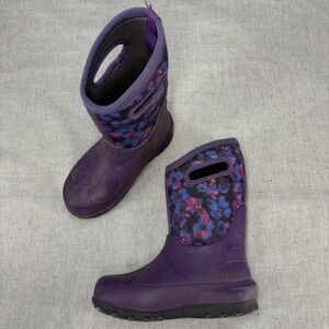 BOGS Girls Waterproof Insulated Rubber & Neoprene Winter Rain Boot Kids Size 2